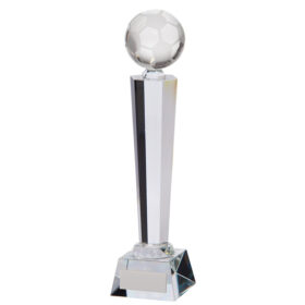 Interceptor Football Crystal Award 280mm
