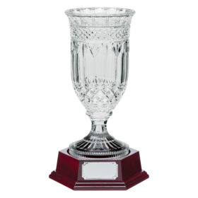 Lindisfarne St George Crystal Vase & Base 390mm