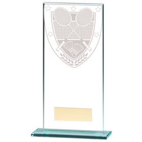 Millennium Badminton Jade Glass Award 180mm