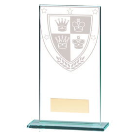 Millennium Chess Jade Glass Award 160mm