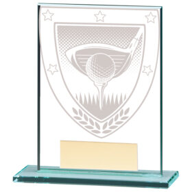 Millennium Golf Jade Glass Award 110mm
