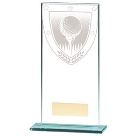 Millennium Golf Jade Glass Award 180mm
