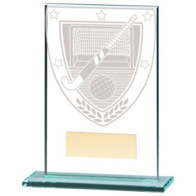 Millennium Hockey Jade Glass Award 125mm