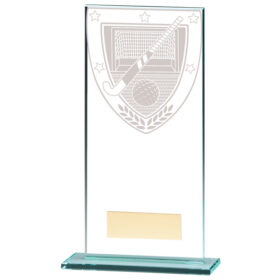 Millennium Hockey Jade Glass Award 180mm