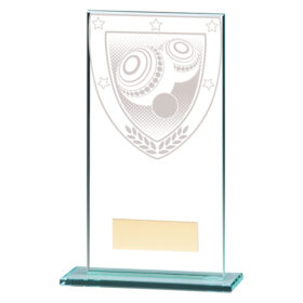 Millennium Lawn Bowls Jade Glass Award 160mm