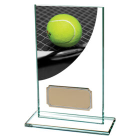 Colour Curve Tennis Jade Glass Award 140mm