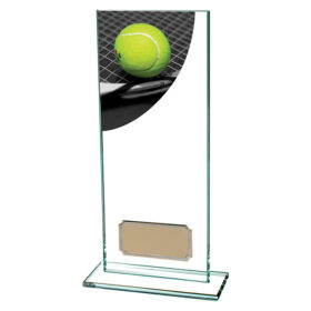 Colour Curve Tennis Jade Glass Award 200mm