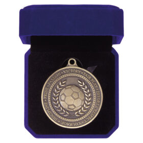 Olympia Football Medal Box Antique Gold 60mm