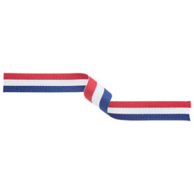 Medal Ribbon Red/White/Blue 395x10mm