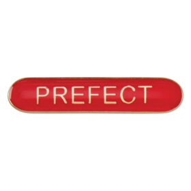 Scholar Bar Badge Prefect Red 40mm