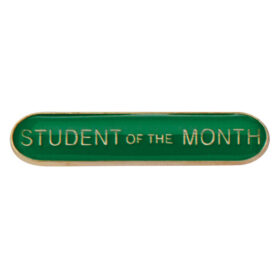 Scholar Bar Badge Student of Month Green 40mm