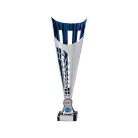 Garrison Plastic Laser Cut Cup Silver & Blue 305mm