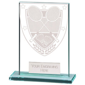 Millennium Badminton Jade Glass Award 80mm