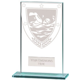 Millennium Swimming Jade Glass Award 140mm