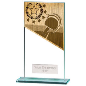 Mustang Table Tennis Jade Glass Award 160mm