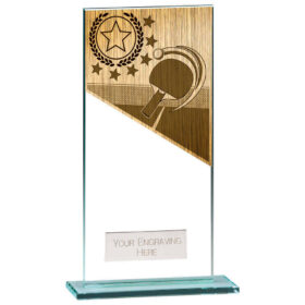 Mustang Table Tennis Jade Glass Award 180mm