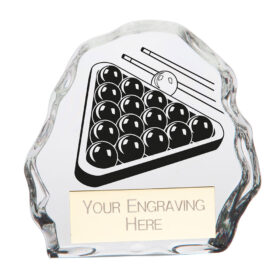 Mystique Snooker Glass Award 75mm