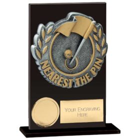 Euphoria Hero Nearest Pin Glass Award Jet Black 125mm