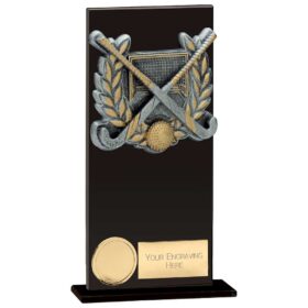 Euphoria Hero Field Hockey Glass Award Jet Black 180mm