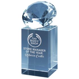 Diamond Tower Glass Award 100mm