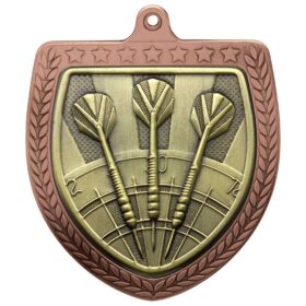 Cobra Darts Shield Medal Bronze 75mm