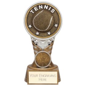 Ikon Tower Tennis Award Antique Silver & Gold 150mm