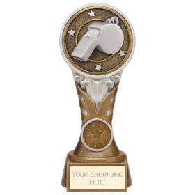Ikon Tower Referee Award Antique Silver & Gold 175mm