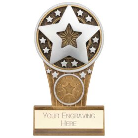 Ikon Tower Achievement Award Antique Silver & Gold 125mm