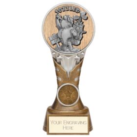 Ikon Goof Balls Sozzled Award Antique Silver & Gold 175mm