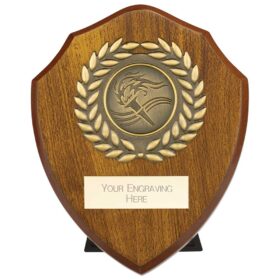 Reward Wreath Shield Walnut 100mm