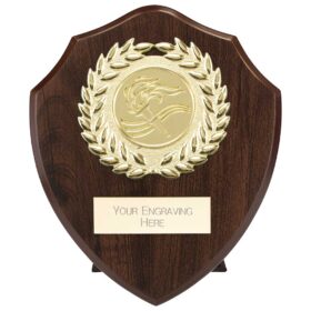 Reward Wreath Shield Mahogany 100mm