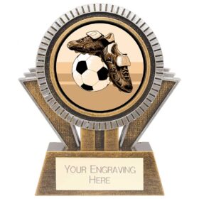 Apex Football Award Gold & Silver 130mm