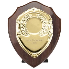 Reward Shield & Front Cracked Cherry & Gold 100mm