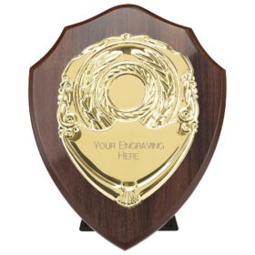 Reward Shield & Front Cracked Cherry & Gold 175mm