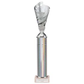 Hurricane Multisport Plastic Tube Cup Silver 350mm