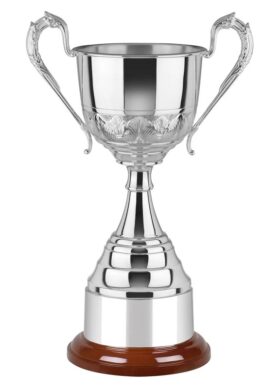 NH 11.5in Handchased Nickel Plated Revolution Award
