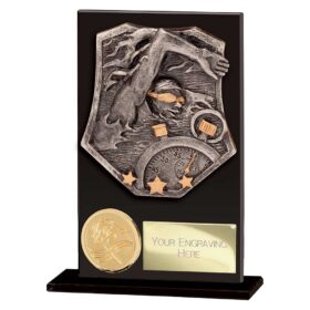 Titan Hero Swimming Glass Award Jet Black 125mm