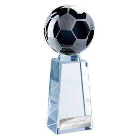 Cataclysm Football Glass Black & Clear 145mm