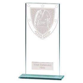 Millennium Martial Arts Jade Glass Award 180mm