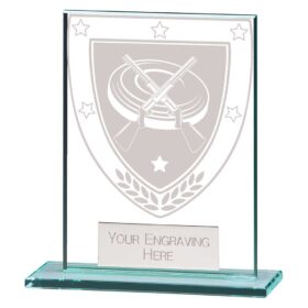 Millennium Clay Pigeon Jade Glass Award 110mm