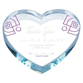 Valentine Glass Paperweight 100mm