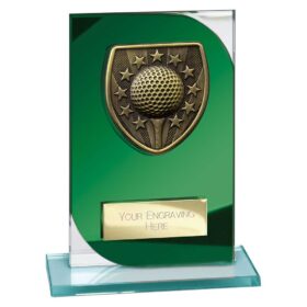 Seismic Cobra Golf Winner Green & Silver 150mm