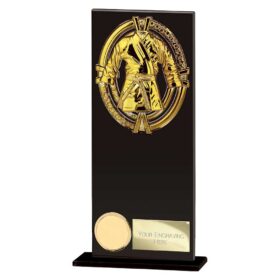 Maverick Fusion Martial Arts Black Glass 200mm