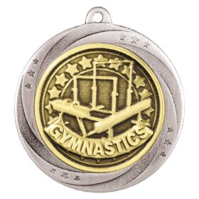 Superstar Gymnastics Medal Silver 60mm
