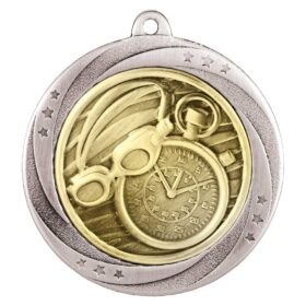 Superstar Swimming Medal Silver 60mm