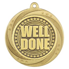 Superstar Well Done Medal Gold 60mm