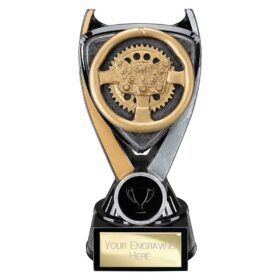 Wolverine Tower Steering Wheel Carbon Black & Fusion Gold 160mm
