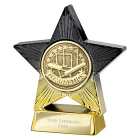 Superstar Gymnastics Award Black & Gold 110mm