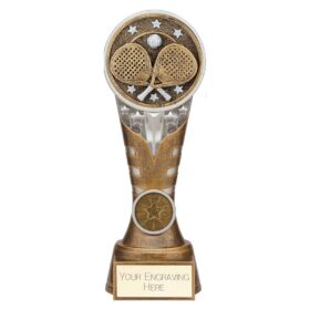 Ikon Tower Padel Award Antique Silver & Gold 200mm