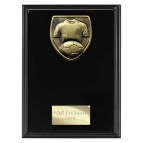 Cobra Plaque Football Shirt & Ball Award Epic Black 175mm